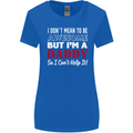 I Don't Mean to but I'm a Daddy Fathers Day Womens Wider Cut T-Shirt Royal Blue