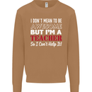 I Don't Mean to but I'm a Teacher Teaching Mens Sweatshirt Jumper Caramel Latte