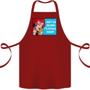 I Don't See Him Football Player Team Funny Cotton Apron 100% Organic Maroon