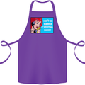 I Don't See Him Football Player Team Funny Cotton Apron 100% Organic Purple