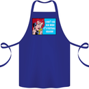 I Don't See Him Football Player Team Funny Cotton Apron 100% Organic Royal Blue