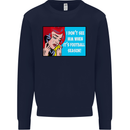 I Don't See Him Football Player Team Funny Mens Sweatshirt Jumper Navy Blue