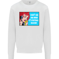 I Don't See Him Football Player Team Funny Mens Sweatshirt Jumper White