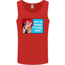 I Don't See Him Football Player Team Funny Mens Vest Tank Top Red