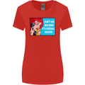 I Don't See Him Football Player Team Funny Womens Wider Cut T-Shirt Red
