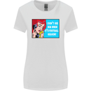 I Don't See Him Football Player Team Funny Womens Wider Cut T-Shirt White