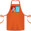 I Don't See Him Rugby Player Union Funny Cotton Apron 100% Organic Orange