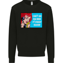 I Don't See Him Rugby Player Union Funny Mens Sweatshirt Jumper Black