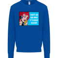 I Don't See Him Rugby Player Union Funny Mens Sweatshirt Jumper Royal Blue