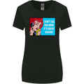 I Don't See Him Rugby Player Union Funny Womens Wider Cut T-Shirt Black