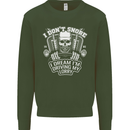 I Don't Snore Driving My Lorry Driver Kids Sweatshirt Jumper Forest Green