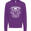 I Don't Snore Driving My Lorry Driver Kids Sweatshirt Jumper Purple