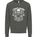 I Don't Snore Driving My Lorry Driver Kids Sweatshirt Jumper Storm Grey