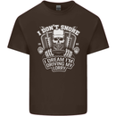 I Don't Snore Driving My Lorry Driver Mens Cotton T-Shirt Tee Top Dark Chocolate