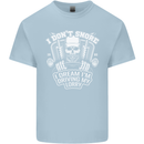 I Don't Snore Driving My Lorry Driver Mens Cotton T-Shirt Tee Top Light Blue