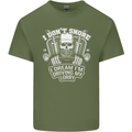 I Don't Snore Driving My Lorry Driver Mens Cotton T-Shirt Tee Top Military Green