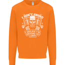 I Don't Snore Driving My Lorry Driver Mens Sweatshirt Jumper Orange