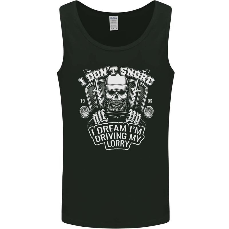 I Don't Snore Driving My Lorry Driver Mens Vest Tank Top Black