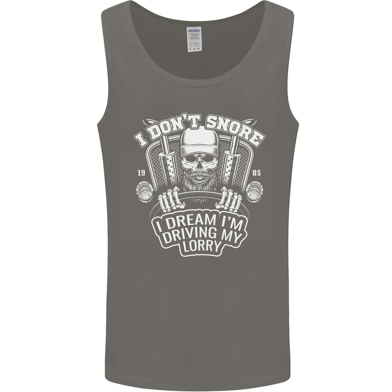 I Don't Snore Driving My Lorry Driver Mens Vest Tank Top Charcoal