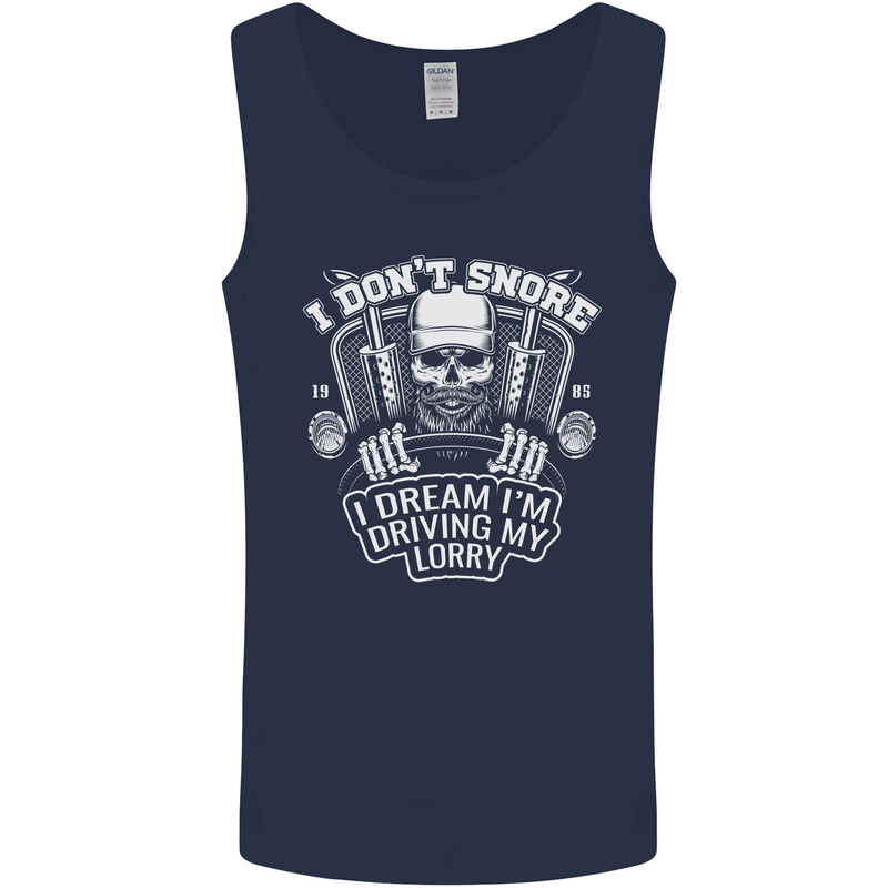 I Don't Snore Driving My Lorry Driver Mens Vest Tank Top Navy Blue