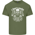 I Don't Snore I'm Driving My Lorry Driver Mens Cotton T-Shirt Tee Top Military Green