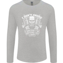 I Don't Snore I'm Driving My Lorry Driver Mens Long Sleeve T-Shirt Sports Grey