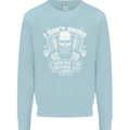 I Don't Snore I'm Driving My Lorry Driver Mens Sweatshirt Jumper Light Blue