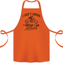 I Don't Snore Motorbike Biker Motorcycle Cotton Apron 100% Organic Orange
