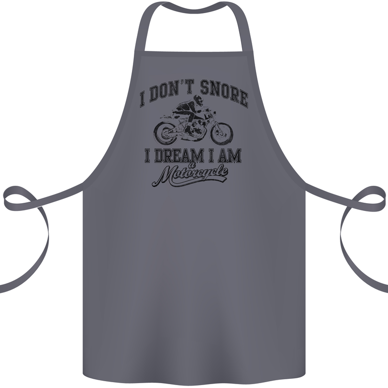 I Don't Snore Motorbike Biker Motorcycle Cotton Apron 100% Organic Steel