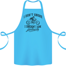 I Don't Snore Motorbike Biker Motorcycle Cotton Apron 100% Organic Turquoise
