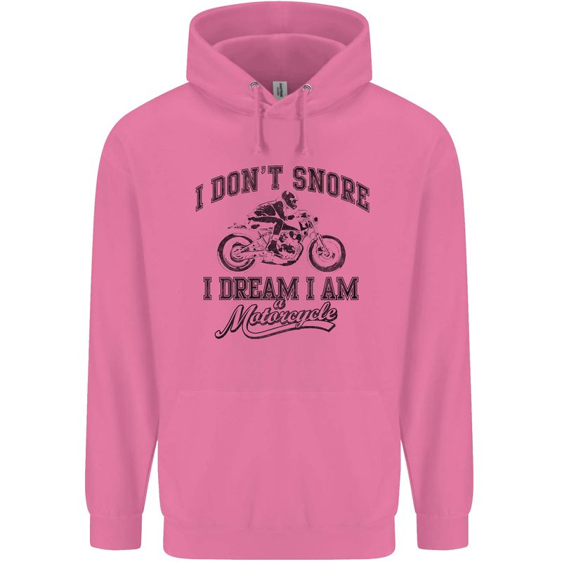 I Don't Snore Motorbike Biker Motorcycle Mens 80% Cotton Hoodie Azelea