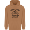 I Don't Snore Motorbike Biker Motorcycle Mens 80% Cotton Hoodie Caramel Latte