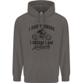 I Don't Snore Motorbike Biker Motorcycle Mens 80% Cotton Hoodie Charcoal