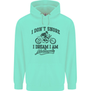 I Don't Snore Motorbike Biker Motorcycle Mens 80% Cotton Hoodie Peppermint