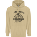 I Don't Snore Motorbike Biker Motorcycle Mens 80% Cotton Hoodie Sand