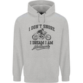 I Don't Snore Motorbike Biker Motorcycle Mens 80% Cotton Hoodie Sports Grey