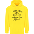 I Don't Snore Motorbike Biker Motorcycle Mens 80% Cotton Hoodie Yellow