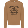 I Don't Snore Motorbike Biker Motorcycle Mens Sweatshirt Jumper Caramel Latte