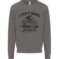 I Don't Snore Motorbike Biker Motorcycle Mens Sweatshirt Jumper Charcoal