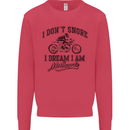 I Don't Snore Motorbike Biker Motorcycle Mens Sweatshirt Jumper Heliconia