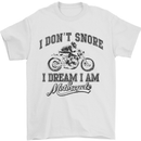 I Don't Snore Motorbike Biker Motorcycle Mens T-Shirt Cotton Gildan White