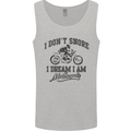 I Don't Snore Motorbike Biker Motorcycle Mens Vest Tank Top Sports Grey