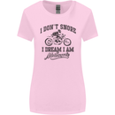 I Don't Snore Motorbike Biker Motorcycle Womens Wider Cut T-Shirt Light Pink