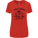 I Don't Snore Motorbike Biker Motorcycle Womens Wider Cut T-Shirt Red