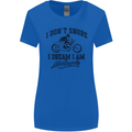 I Don't Snore Motorbike Biker Motorcycle Womens Wider Cut T-Shirt Royal Blue