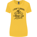 I Don't Snore Motorbike Biker Motorcycle Womens Wider Cut T-Shirt Yellow