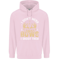 I Don't Wear Bows I Shoot Them Archery Childrens Kids Hoodie Light Pink