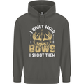 I Don't Wear Bows I Shoot Them Archery Childrens Kids Hoodie Storm Grey