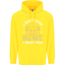 I Don't Wear Bows I Shoot Them Archery Childrens Kids Hoodie Yellow