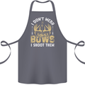 I Don't Wear Bows I Shoot Them Archery Cotton Apron 100% Organic Steel